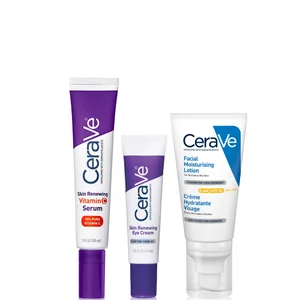 CeraVe Daily Care Routine for First Signs of Ageing Eye Cream Vitamin C Serum and Moisturiser with SPF50 - undefined undefined