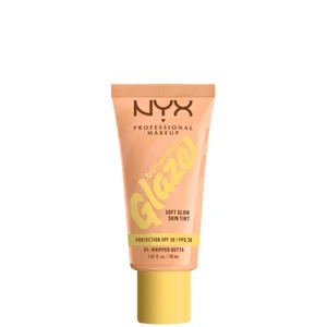 NYX Professional Makeup Buttermelt Glaze Soft Glow Skin Tint + SPF/FPS 30 Foundation (Various Shades) - Shade Whipped