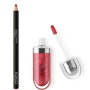 KIKO Milano 3D Hydra Lip Combo (Various Shades) - Option Cherry Cola