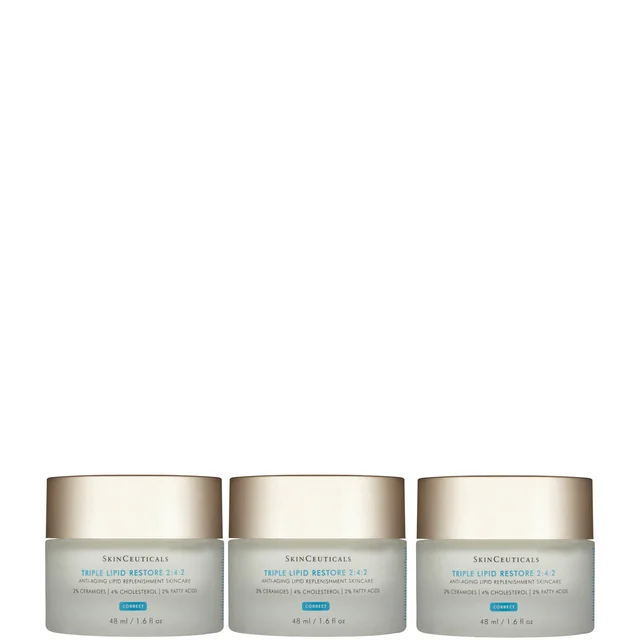 SkinCeuticals Triple Lipid Restore 2:4:2 Anti-Ageing Cream for Dry Skin 48ml (Three Pack)