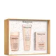 Kérastase Gloss Absolu Trio for Glossy Hair, Glaze Drops Hair Oil & Travel Size Shampoo & Conditioner with Hyaluronic Acid