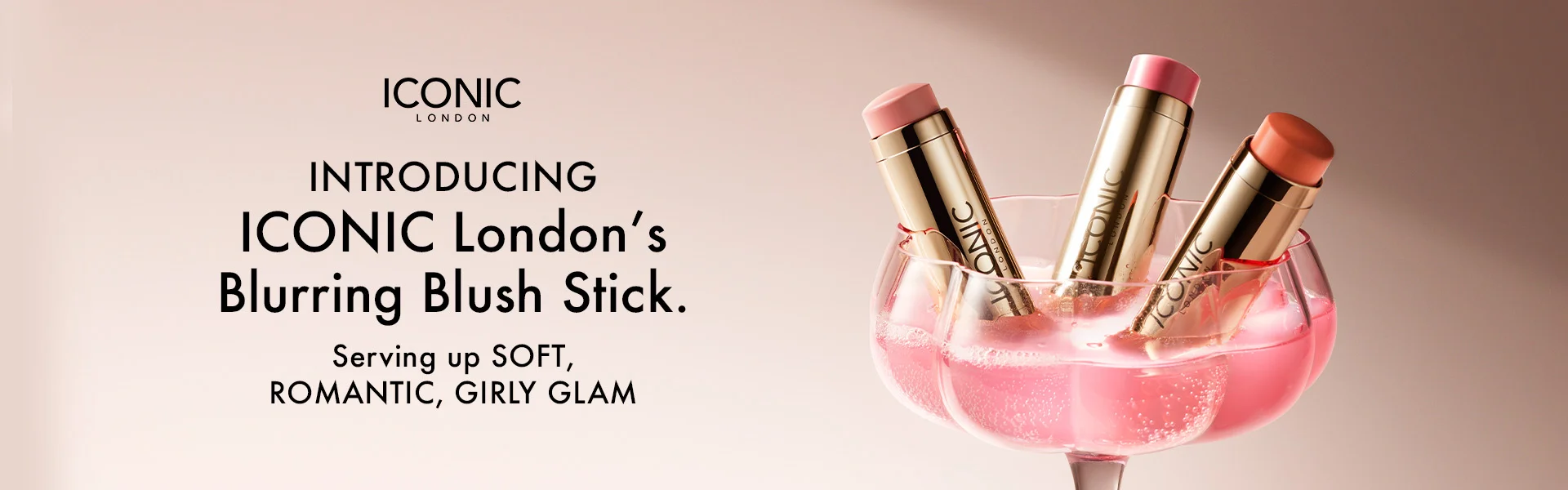Iconic london blush sticks top banner
