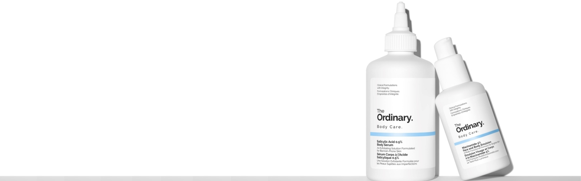 The ordianry hero banner - bodycare range